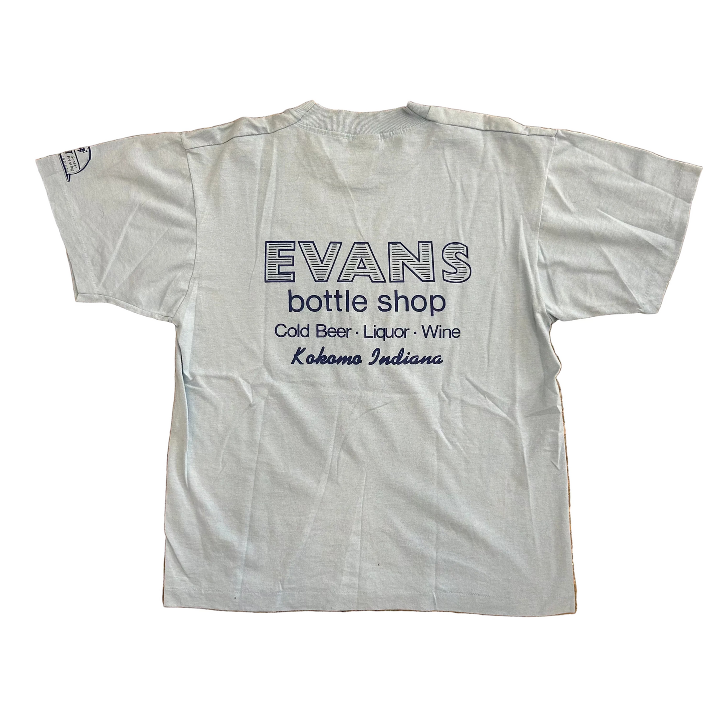 80/90's Five Mile Run Light Blue Tshirt - Medium - 21" x 26"