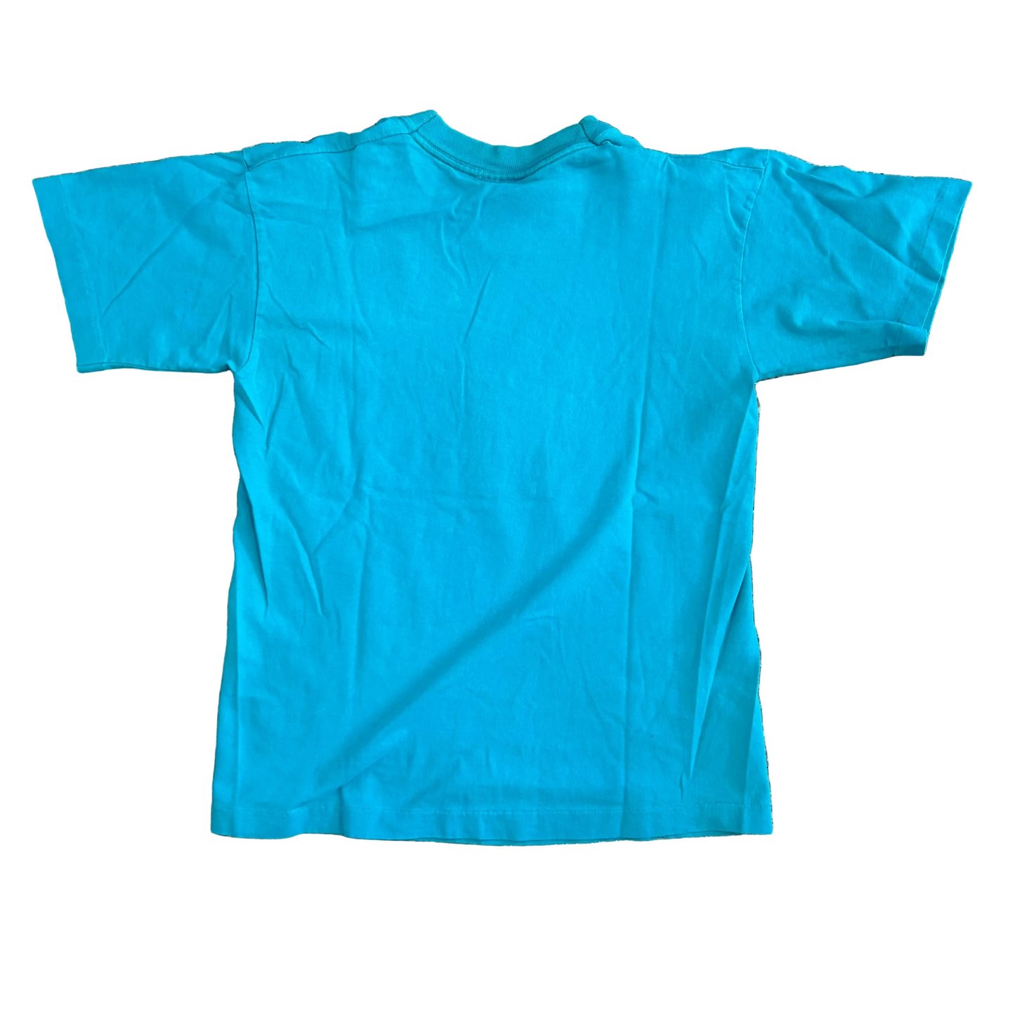 90's Tower of London Light Blue Green Teal Tshirt - Medium - 20" x 26"