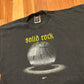Team Nike Solid Rock Basketball Swoosh Black Tshirt - Large - 23.5" x 30"