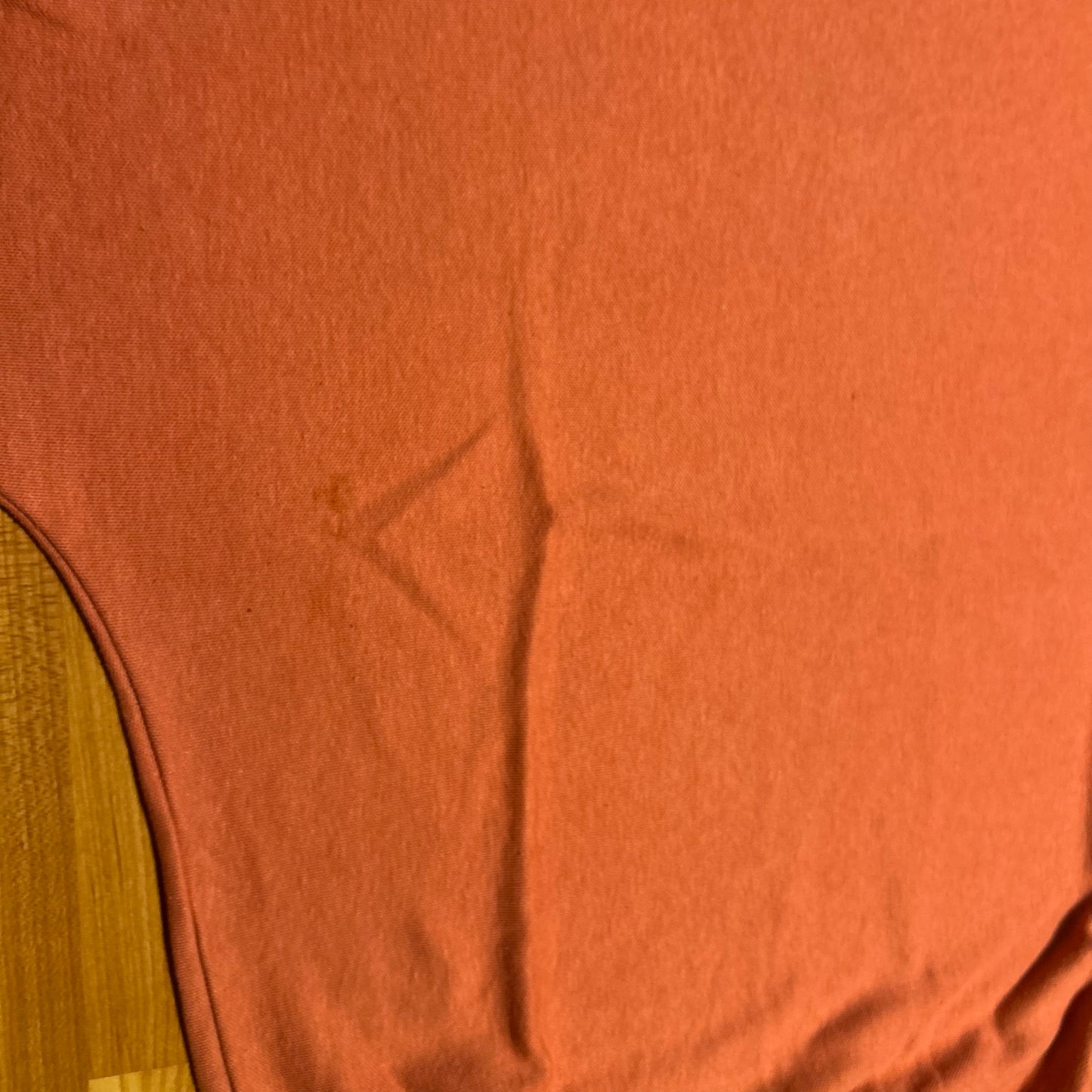 80/90's Sleepy Joe Red Orange Salmon Blank Half Sleeve Shirt - Large - 22" x 26.5"