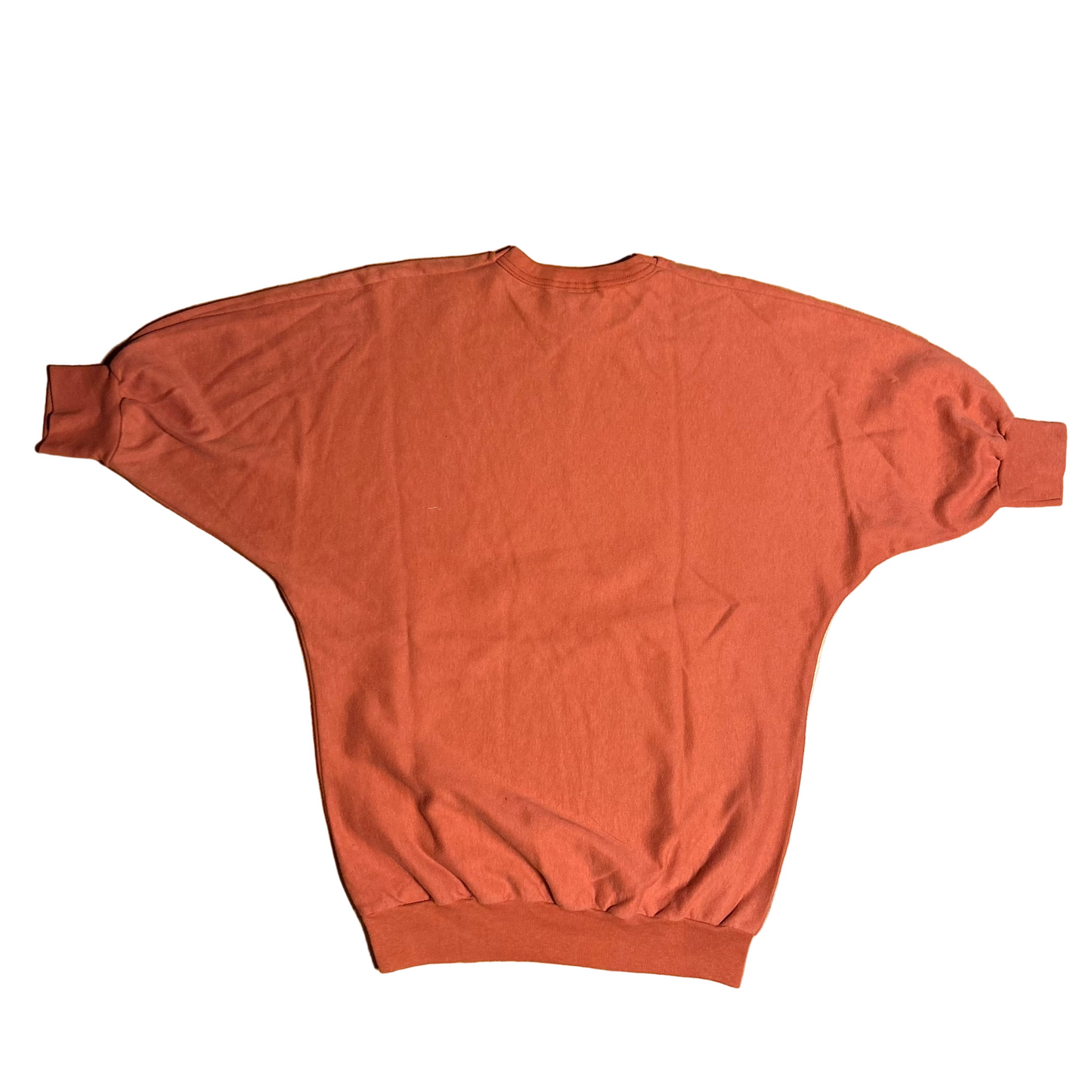 80/90's Sleepy Joe Red Orange Salmon Blank Half Sleeve Shirt - Large - 22" x 26.5"