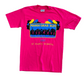 90's Hanes Fifty Fifty Mardi Gras Run Pink Tshirt - Small - 18.5" x 28"