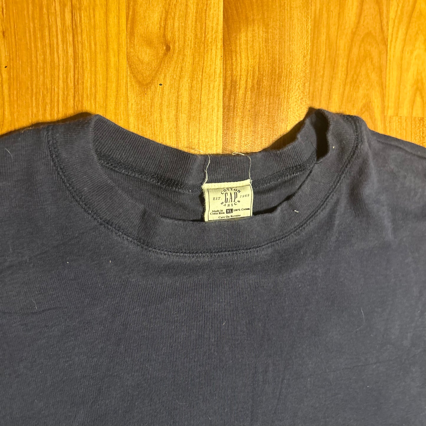 Gap Basics Blank Navy Longsleeve Shirt - Large - 22" x 28"