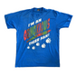 90's Obnoxious Tiger Fan Blue Tshirt - Large - 22" x 29.5"