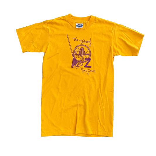 90's Hanes Fifty Fifty Wizard of Oz Yellow Tshirt - XSmall - 16.5" x 27"