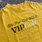 90's Go for the Gold VIPGold in Spectralite Yellow Tshirt - Boxy Large - 23.5" x 26"
