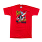 80/90's Hanes Fifty Fifty Charlie Martin Running Red Tshirt - Small - 18" x 29"