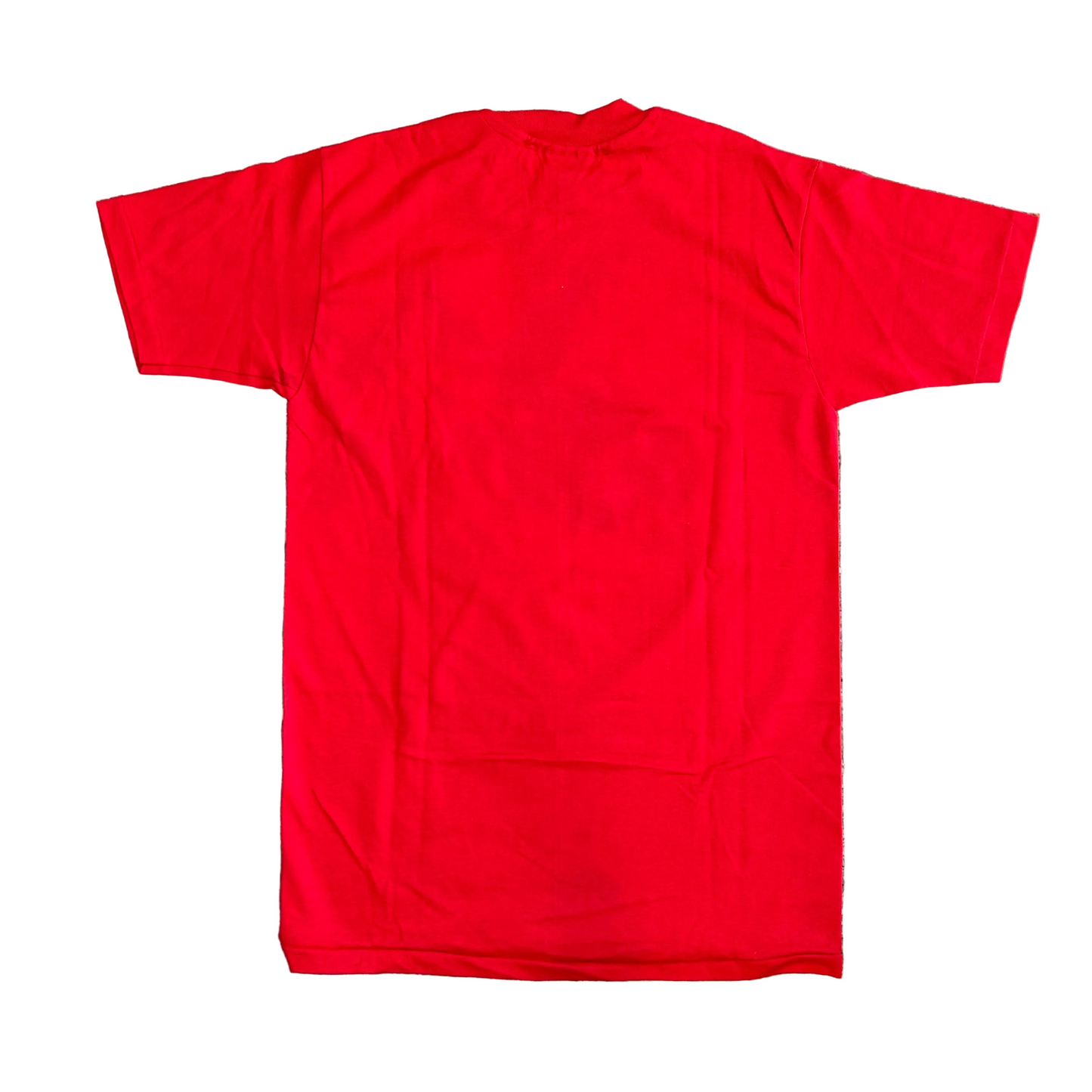 80/90's Hanes Fifty Fifty Charlie Martin Running Red Tshirt - Small - 18" x 29"