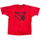 90's Screen Stars Black Swish League Red Tshirt - Large - 23" x 28.5"