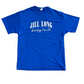 90's Jill Long Working For Us Blue Tshirt - Large - 22" x 29"