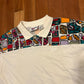 90's Reebok Multicolor White Polo Cotton Collared Shirt - Large - 23" x 28"