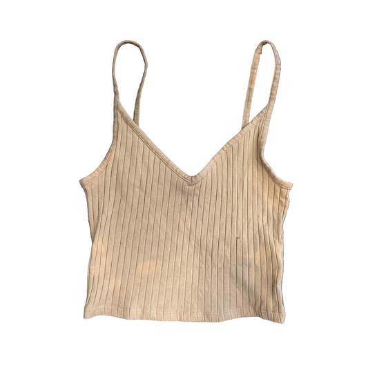Divided Brown H&M Tank Top Shirt - XSmall - 12" x 12"