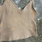 Divided Brown H&M Tank Top Shirt - XSmall - 12" x 12"