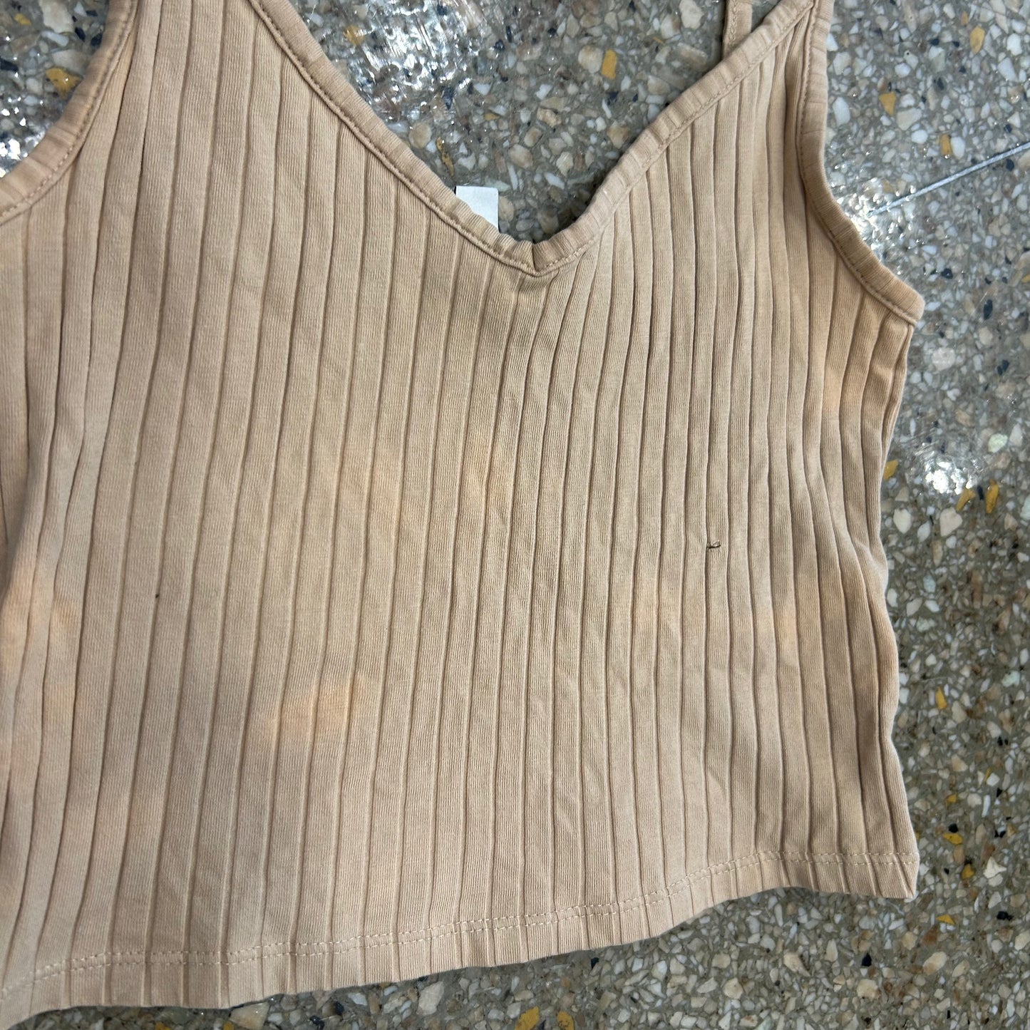 Divided Brown H&M Tank Top Shirt - XSmall - 12" x 12"