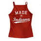 Rue 21 Made in Indiana Orange Tank Top Shirt - Tagged M - XSmall - 13" x 18"