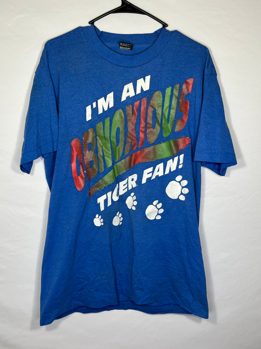 90 年代令人讨厌的老虎粉丝 T 恤 - 大号 - 22 英寸 x 29.5 英寸