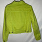 JCP Denim Trucker Neon Green Jacket - Boxy Small - 19.5” x 20.5”