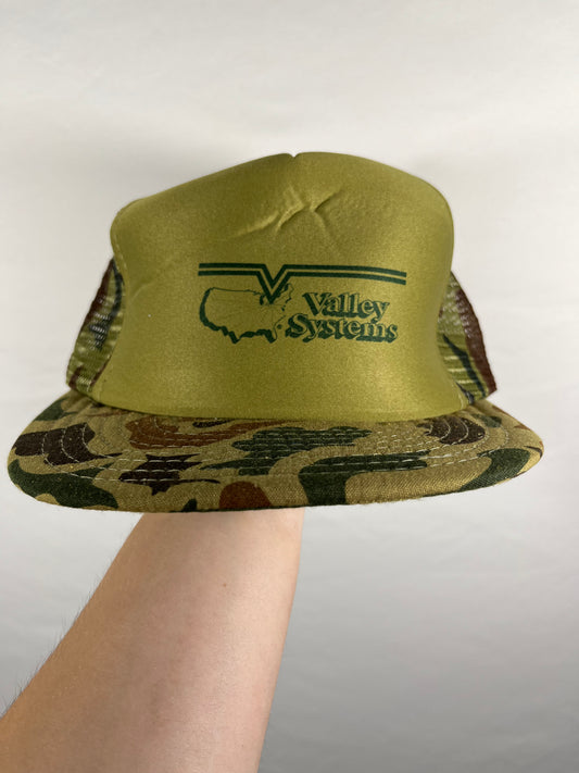 80/90's Valley Systems Camo Trucker Hat