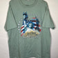 90's Anvil Statue of Liberty Tshirt - Large - 22” x 29”