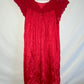 Red Lacy Dress - Small - 19” x 34.5”