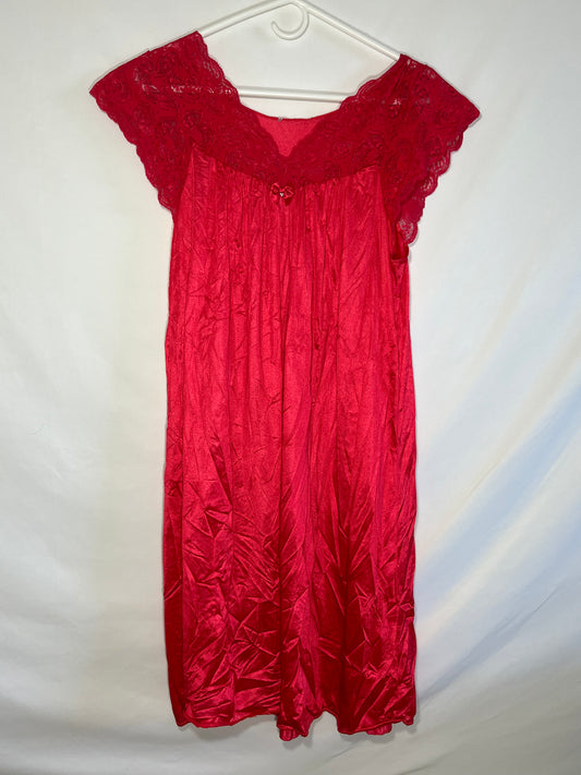 Red Lacy Dress - Small - 19” x 34.5”