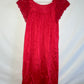 Red Lacy Dress - Small - 19” x 34.5”