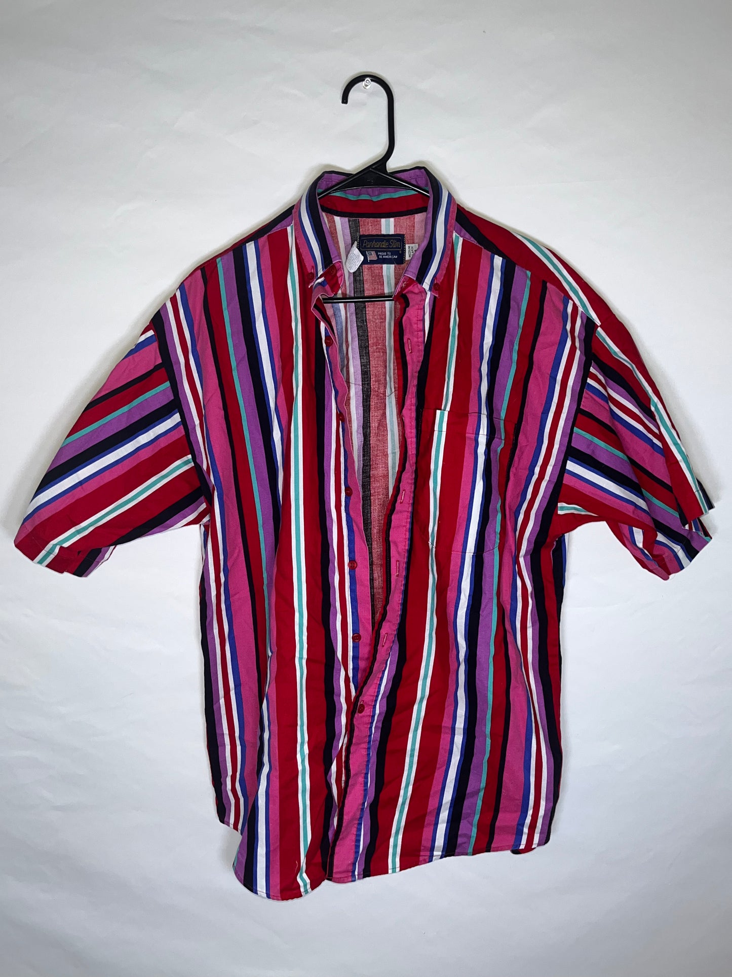 Camisa abotonada delgada Panhandle de los años 90 - Grande - 22" x 32"