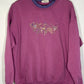 Northern Reflections Flower Double Collared Crewneck Sweatshirt - Large - 23.5” x 25”