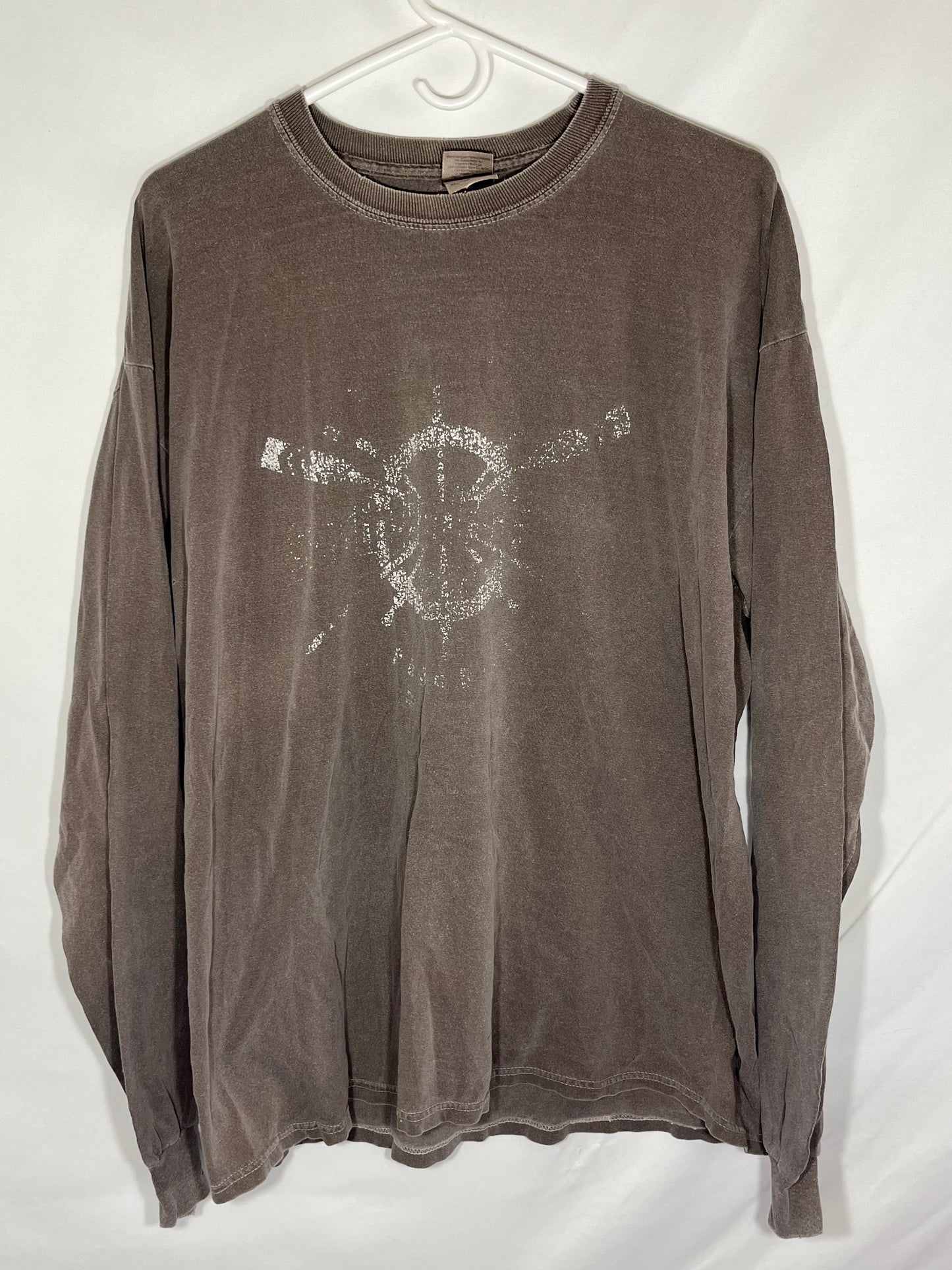 Brown Fader Longsleeve Shirt - Large - 22.5” x 28”