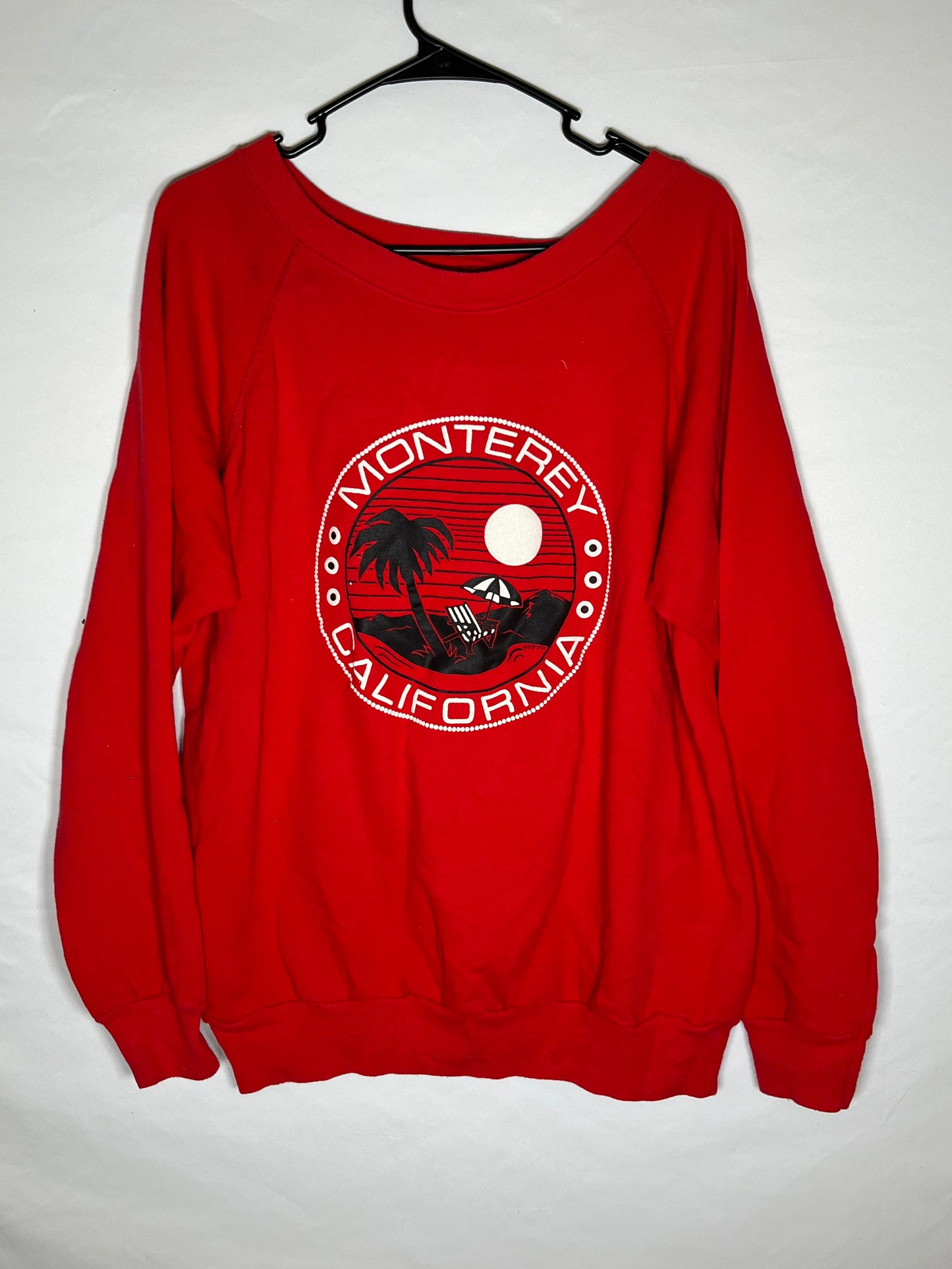 80's Monterrey California Crewneck Sweatshirt - Large - 22” x 25”