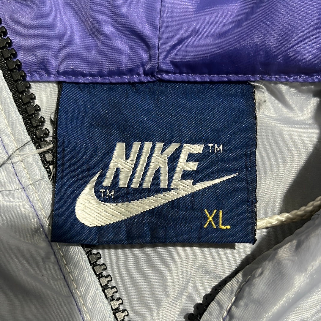 80 年代 Nike 拉链防风衣 - XLarge - 24 英寸 x 26.5 英寸