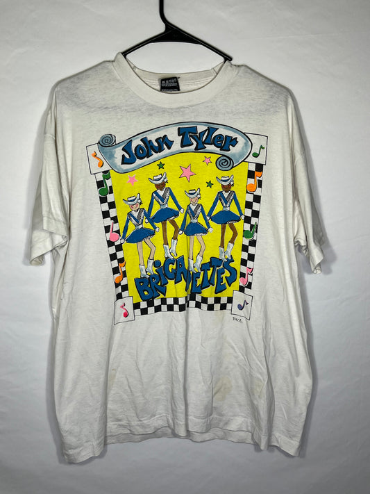 90 年代 John Tyler Brigadettes Achieve It T 恤 - 大号 - 22 英寸 x 27 英寸