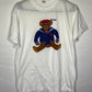 80's Screen Stars Navy Bear Tshirt - Medium - 20” x 26”