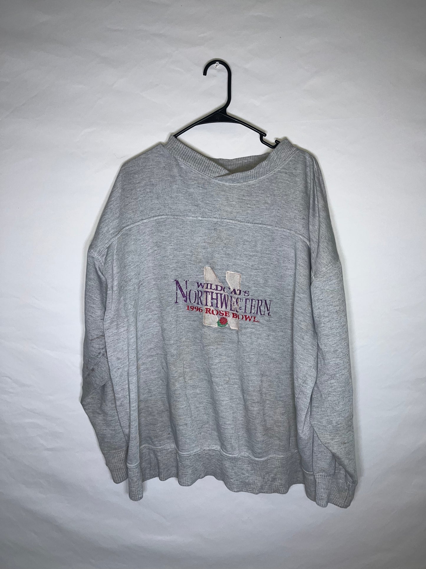 90's Northwestern Rose Bowl Crewneck - Large - 23” x 27”