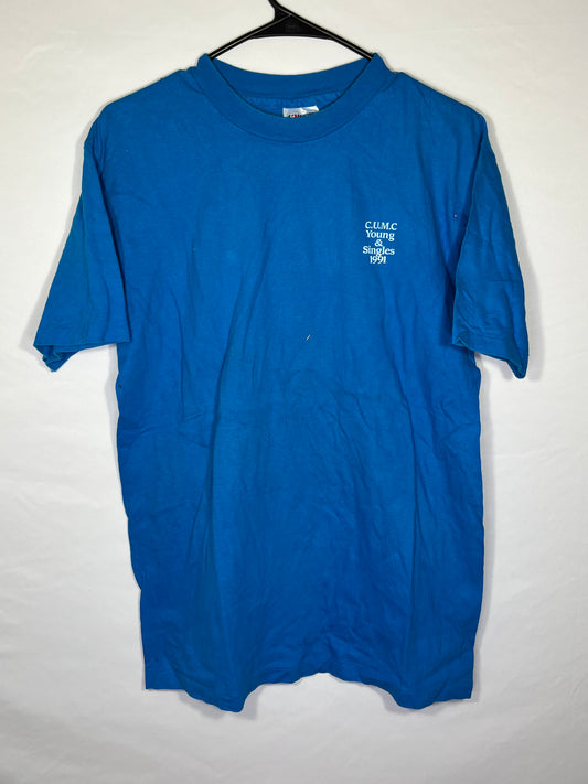 90's Hanes Beefy Young and Singles Tshirt - Small - 19” x 28”