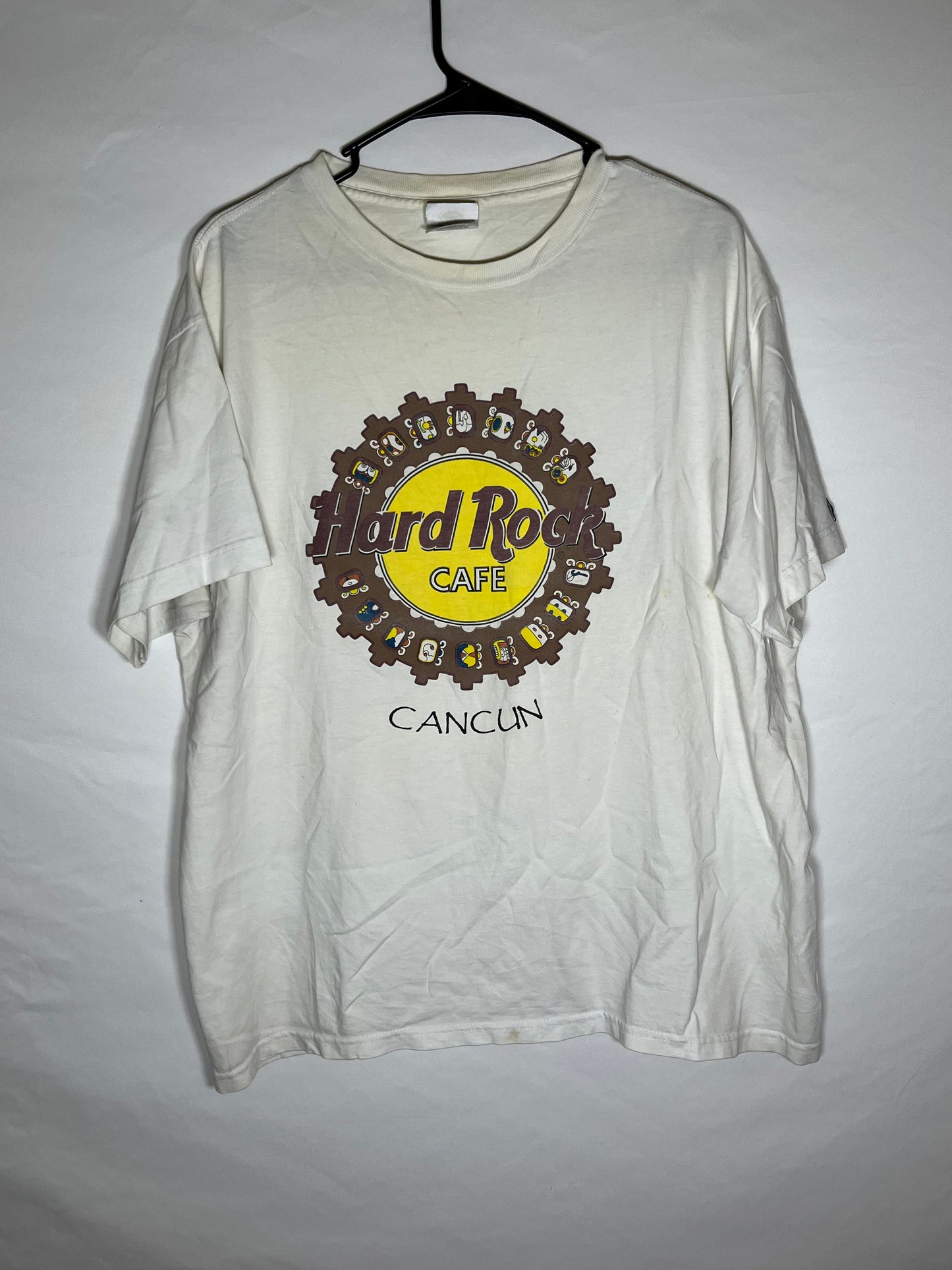 Camiseta Hard Rock Cafe Cancún de los 90 - XL - 24" x 27"