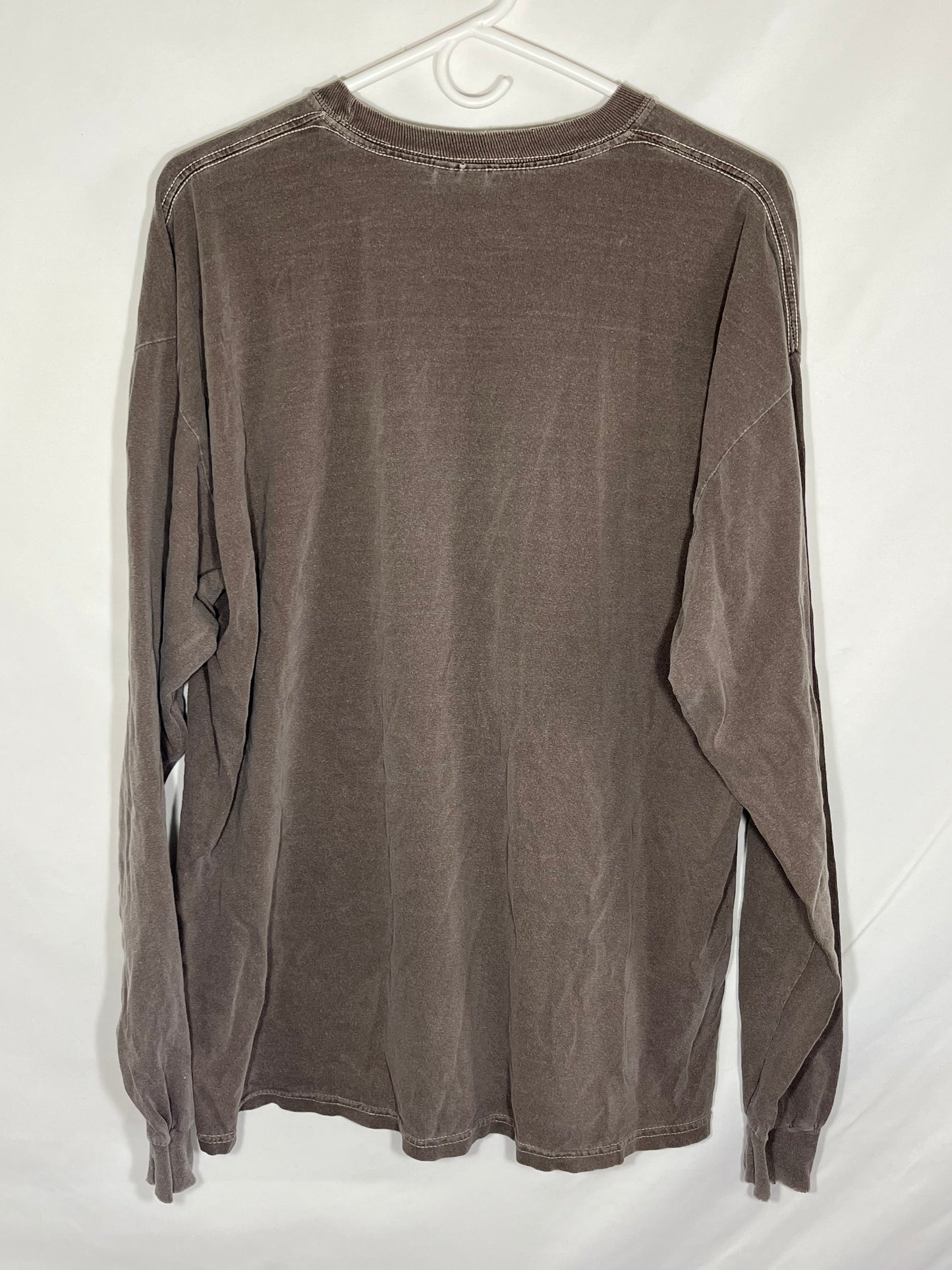 Brown Fader Longsleeve Shirt - Large - 22.5” x 28”