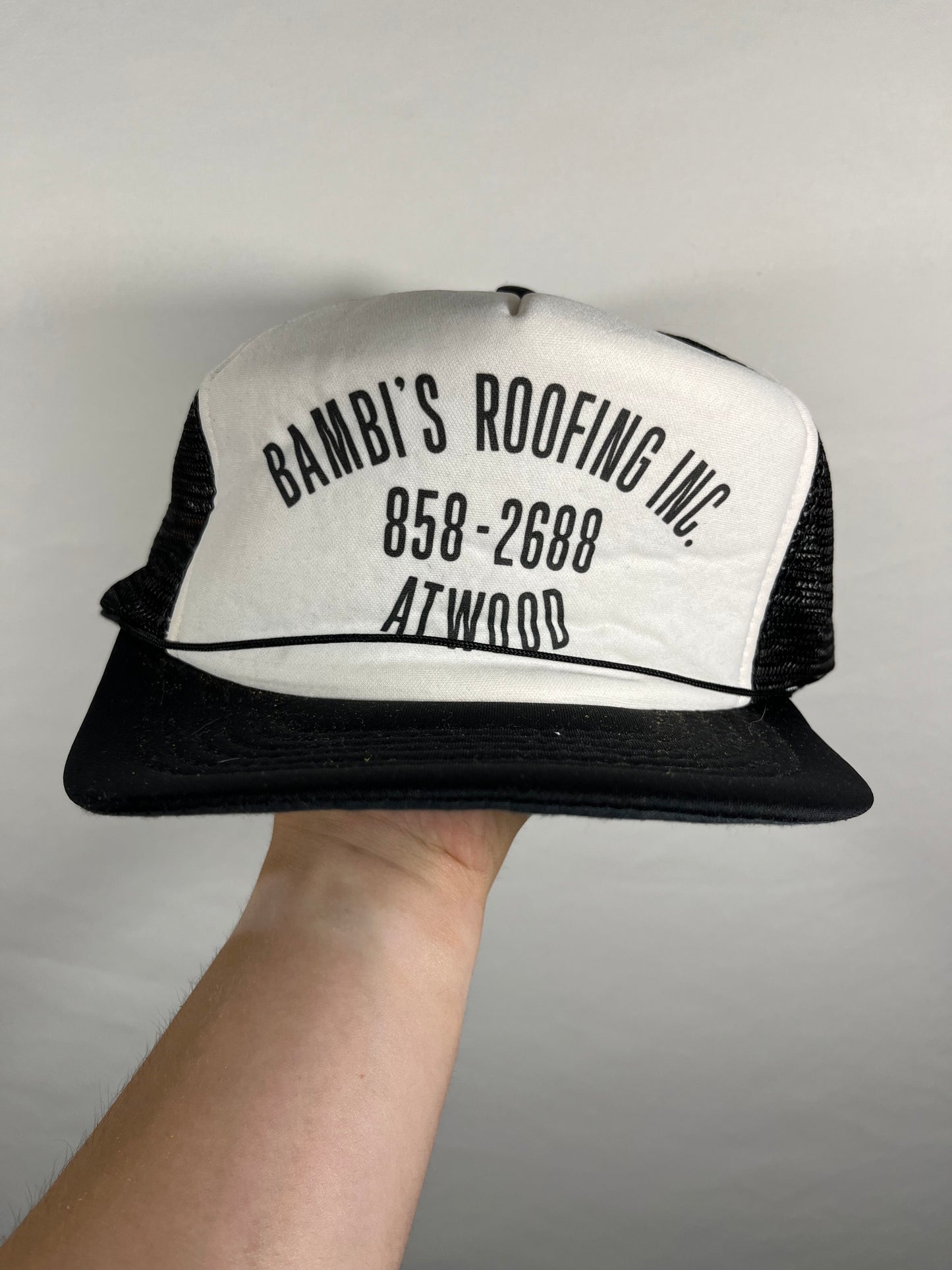 80/90’s Crown Bambi’s Roofing Trucker Hat