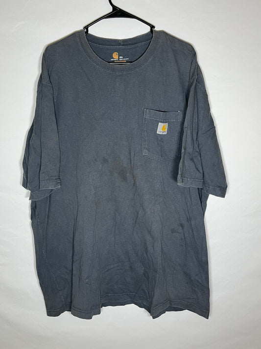 Carphartt 口袋 T 恤 - 超大 - 27 英寸 x 32 英寸