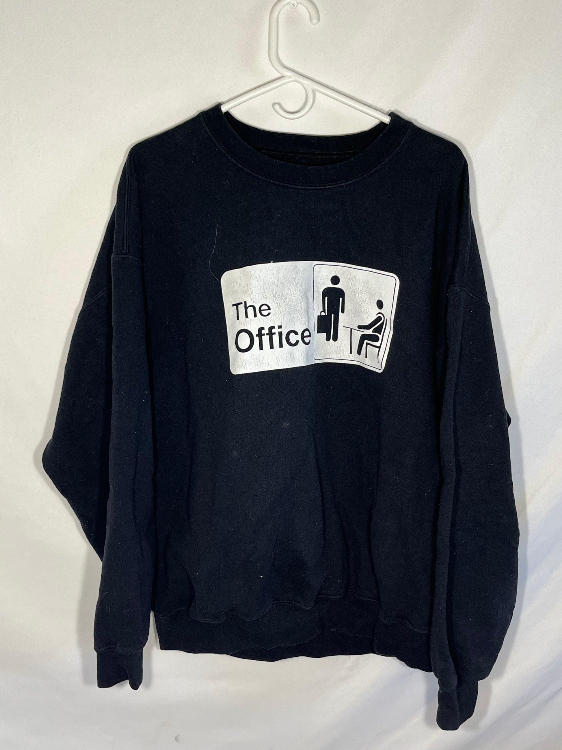 The office crew neck top sweatshirt