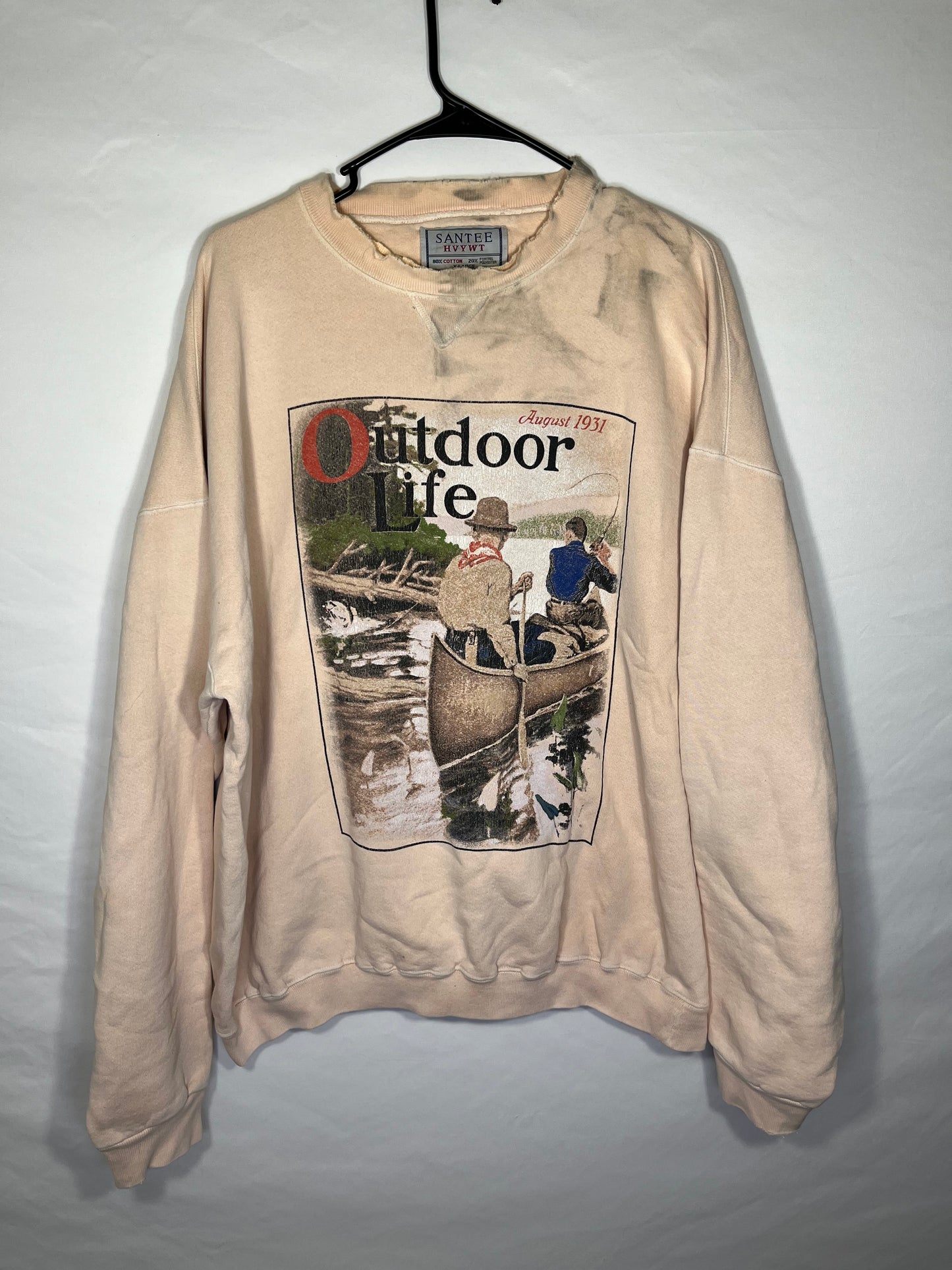 90’s Outdoor Life Crewneck Sweatshirt - XLarge - 28” x 28”