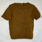 70's Short Sleeve Sweater Top - Small - 18” x 23”