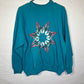 80’s FOTL Patchwork Star Crewneck Sweatshirt - XLarge - 24” x 24.5”