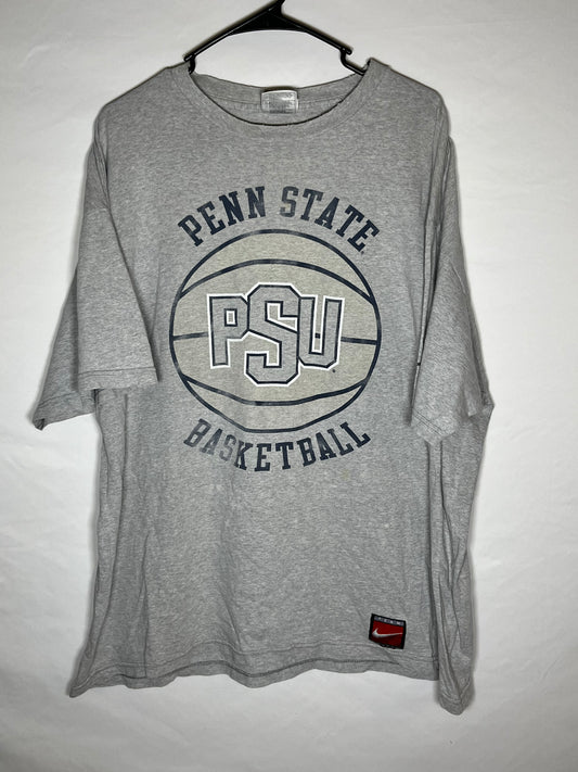 90's Nike Penn State Basketball Tshirt - XLarge - 25” x 27”