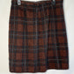 80's Plaid Skirt - 33” x 23.5”