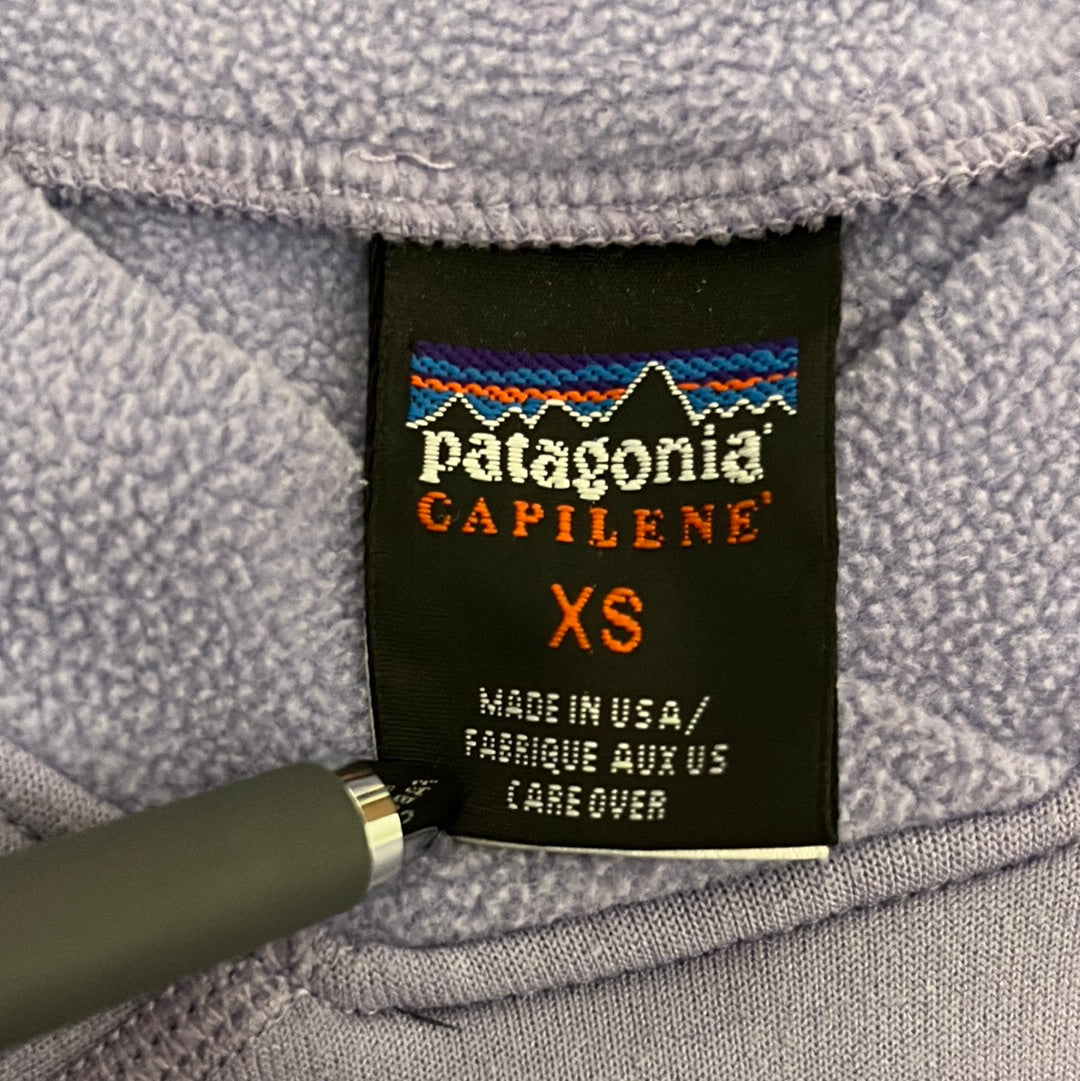 90 年代 Phartagonia Capilene 抓绒衬衫 - XS 号 - 16 英寸 x 22 英寸