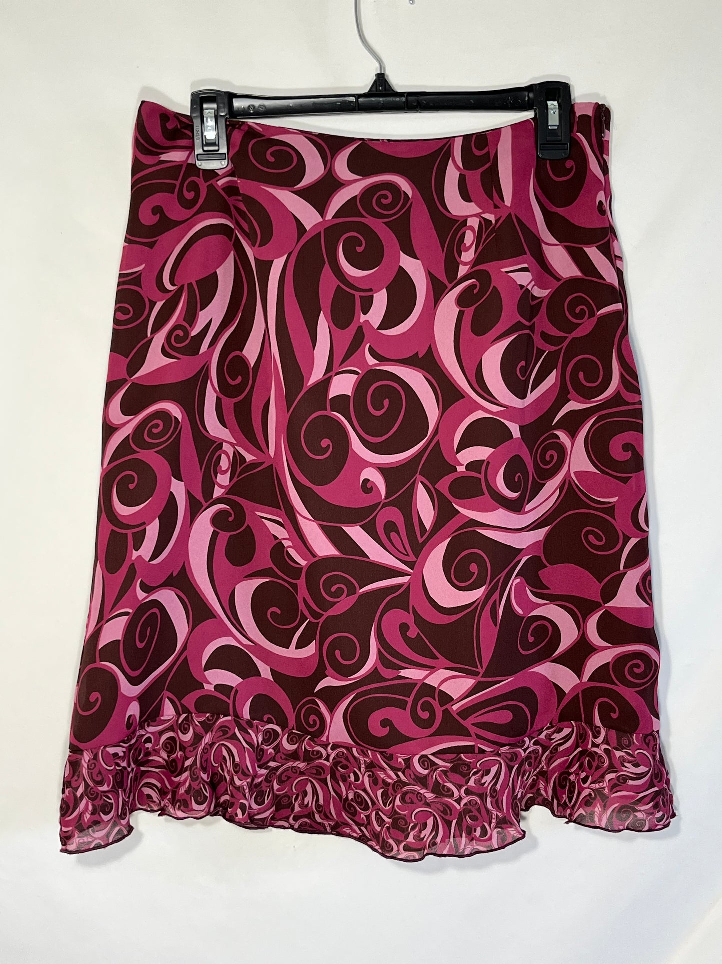 Swirly Red Pink Skirt - 32” x 24”