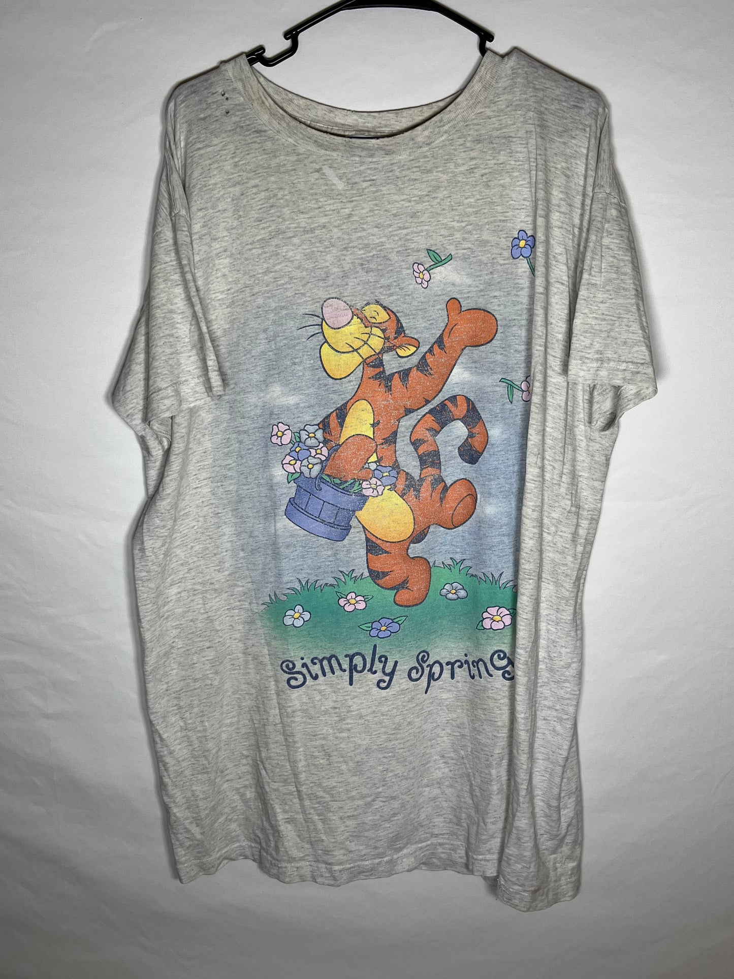 Pooh Tigger Simply 春季 T 恤 - XL 码 - 25 英寸 x 31.5 英寸