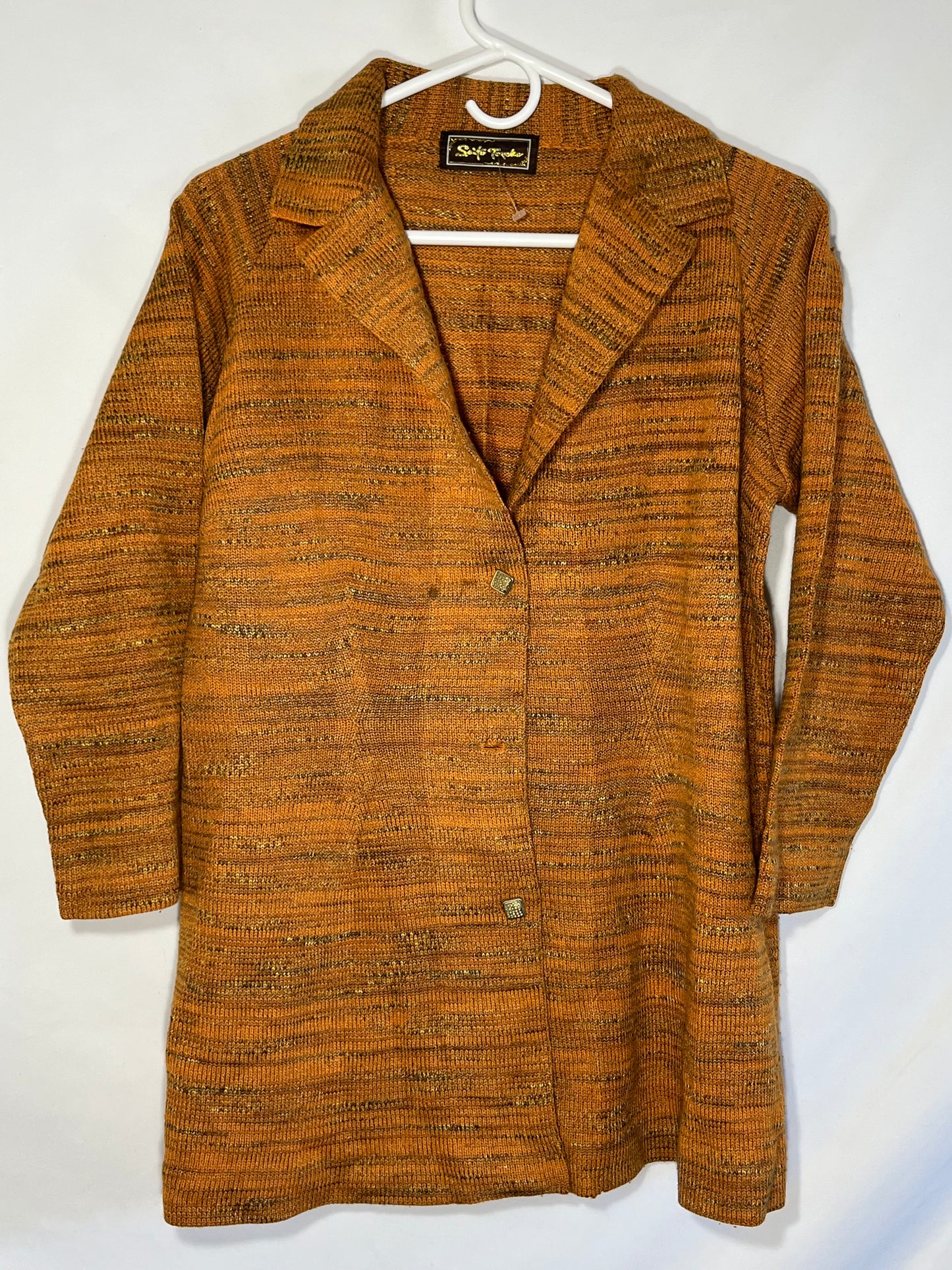 70/80's Saifa Sweater Cardigan - Small - 19.5” x 29.5”