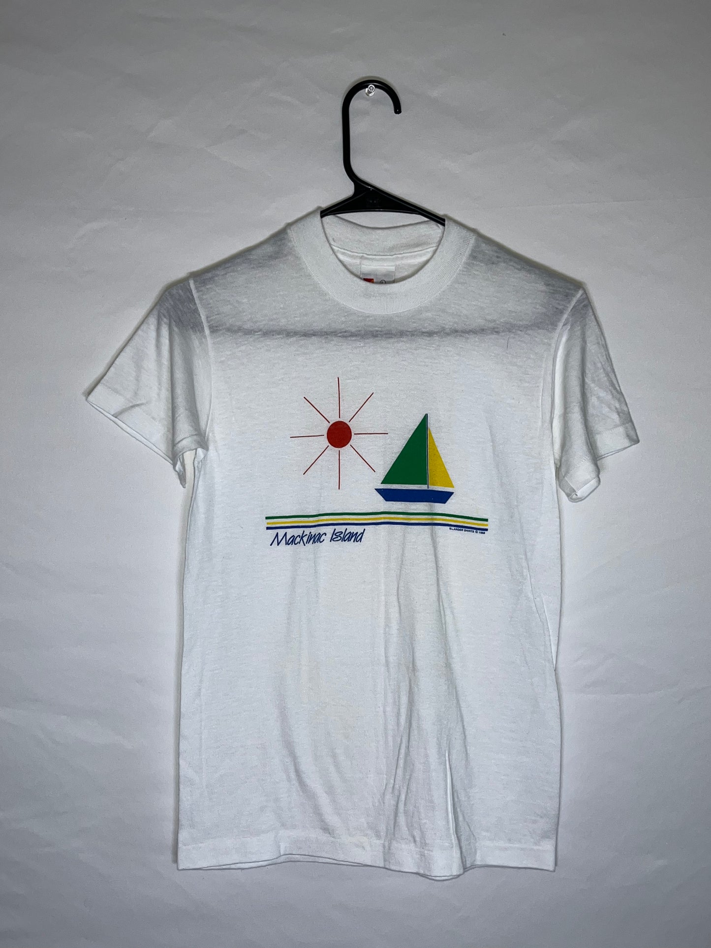 80's Mackinac Island Paper Thin Tshirt - XSmall - 15.5” x 24”